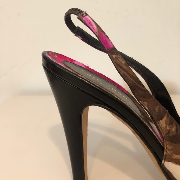 Kate Spade Rose Patterned Sling Backs - Picture 3 of 6